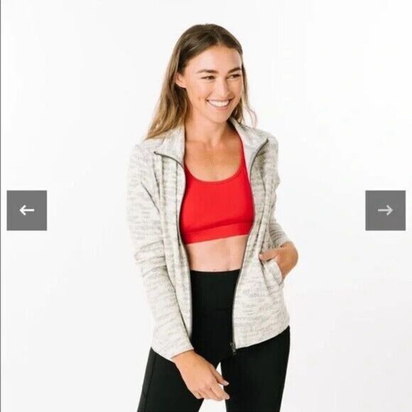 ZYIA ACTIVE COTTON BLEND JACKET SIZE MEDIUM EEEUC - Picture 4 of 7